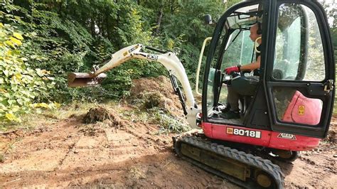 clearing grass with mini excavator|Removing Turf With Mini Excavator. Preparing Backyard For.